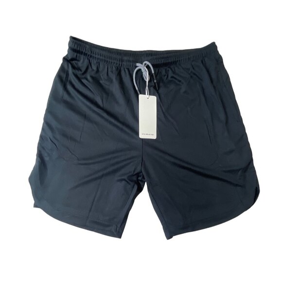 AHA Selected Men's Black Kinetic Pocket Running Shorts Sz XL - NWT - Picture 1 of 8